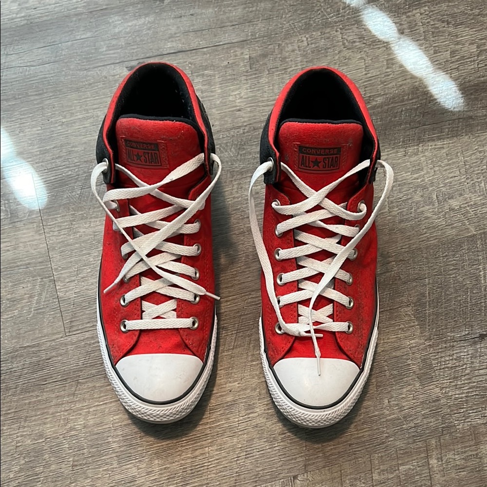 Converse Red High-Top Sneakers
